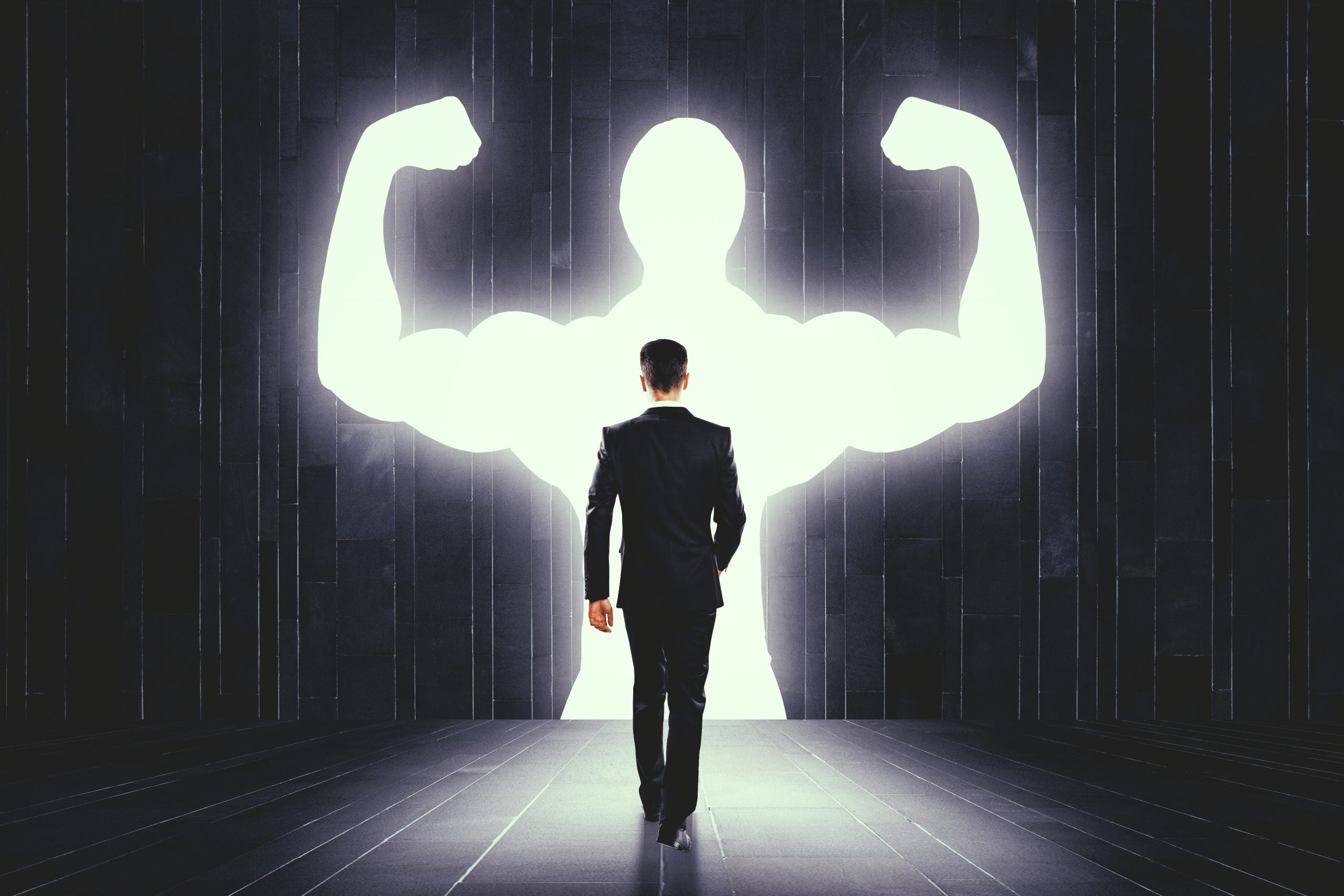 Confidence and development concept